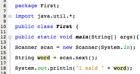 scanner class