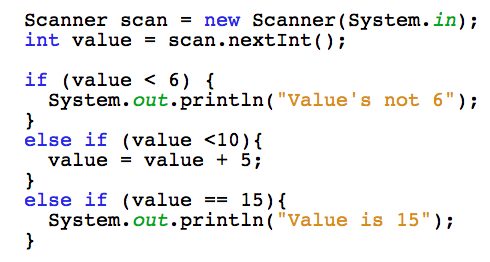 switch statement