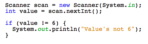 switch statement