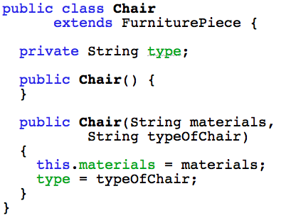 super class example