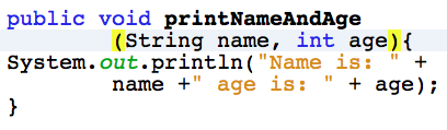 switch statement