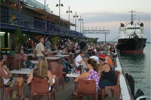 dinner at the wharf